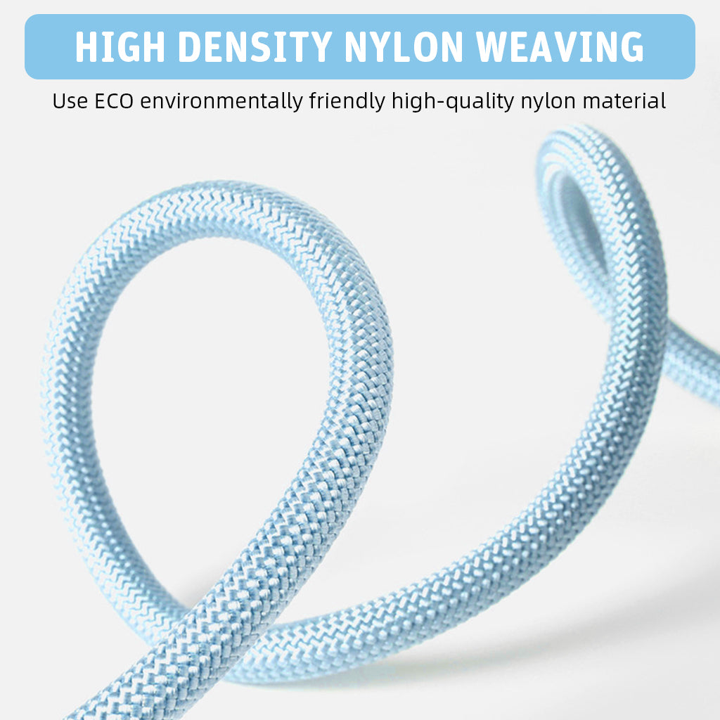 Qpets 5ft Dog Leash with 360 Degree Swiveling Alloy Attachment Buckle Nylon Woven Dog Leash No Pull Dog Leash with Soft Padded Handle & Extra Attaching Carabiner Qpets 5ft Dog Leash with 360 Degree Swiveling Alloy Attachment Buckle Nylon Woven Dog Leash No Pull Dog Leash with Soft Padded Handle & Extra Attaching Carabiner